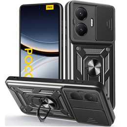 Obal na mobil pre Xiaomi Poco F7, CamShield Slide, čierne