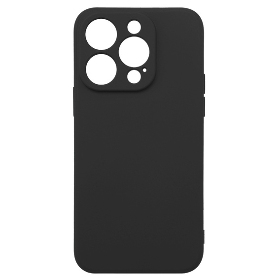 Obal na mobil pre iPhone 15 Pro Max, Silicone Lite, čierne