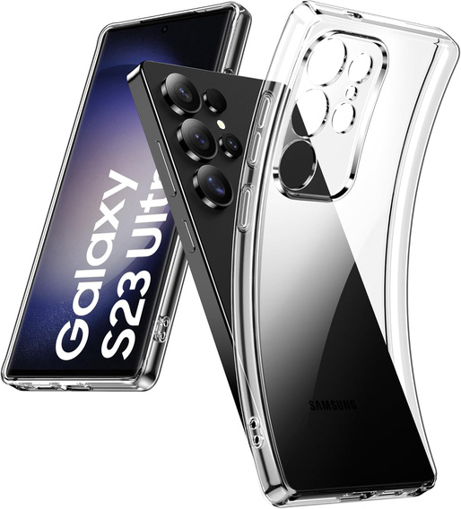 Obal na mobil pre Samsung Galaxy S23 Ultra, Premium Armor Slim, priehľadné