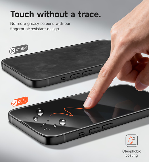 2x tvrdené sklo SURITCH pre iPhone 16e / 14 / 13 Pro