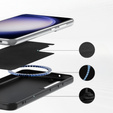 Obal na mobil pre Samsung Galaxy S23 FE, Silicone MagSafe, čierne