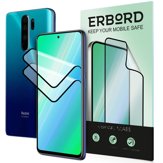 2x keramické hybridné sklo ERBORD pre Xiaomi Redmi Note 8 Pro