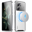 Ochranné puzdro na fotoaparát pre Xiaomi 13T / 13T Pro, CamShield MagSafe, priehľadný / strieborný