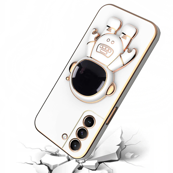 Obal na mobil pre Samsung Galaxy S21 FE, Astronaut, biele