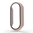 Puzdro 2v1 + tvrdené sklo pre Xiaomi Smart Band 10 / 9 / 8, ružové
