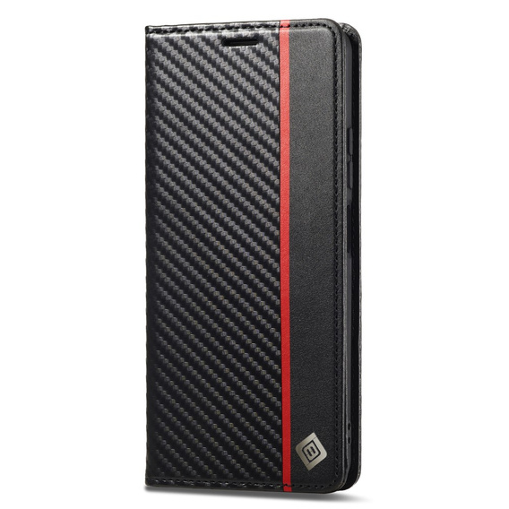 Flipové puzdro pre Xiaomi Redmi Note 13 Pro 4G / Xiaomi Redmi Note 14S / Xiaomi Poco M6 Pro 4G, Carbon LC.IMEEKE, čierne