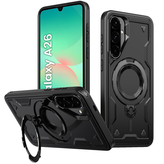 Puzdro pre Samsung Galaxy A26, Military MagSafe, čierne