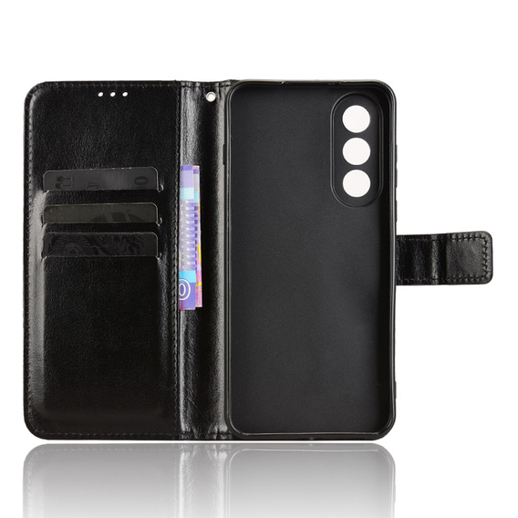 Klapkové puzdro pre OnePlus Nord 5, Crazy Horse Wallet, čierne