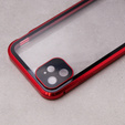 Puzdro pre iPhone 11, Magnetic Dual Glass, červené