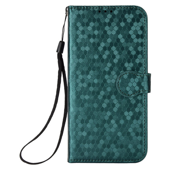 Klapkové puzdro pre Oppo Reno 14F, Wallet Rhombus, zelené