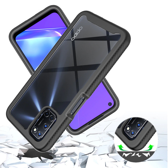 Puzdro pre OPPO A52/A72/A92, Shockproof, s fóliou, modré