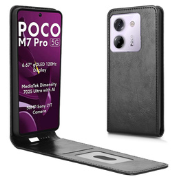 Klapkové puzdro pre Xiaomi Poco M7 Pro 5G, Flip, čierne