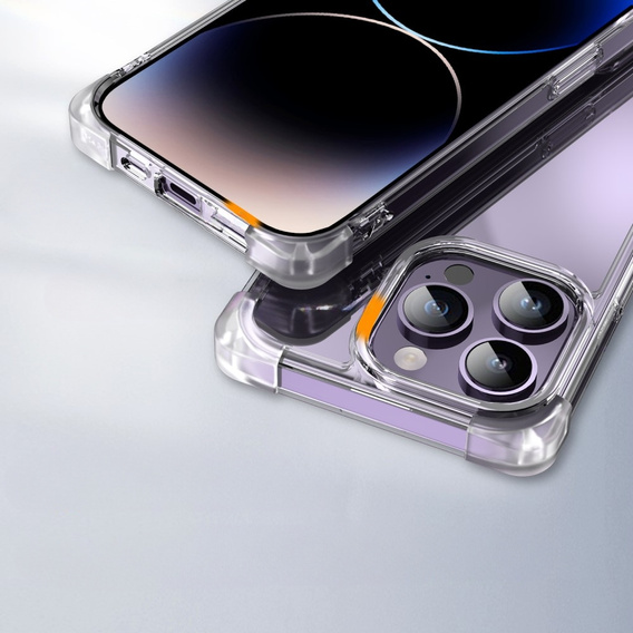Puzdro pre iPhone 13 Pro, ERBORD CornerShield, priehľadné