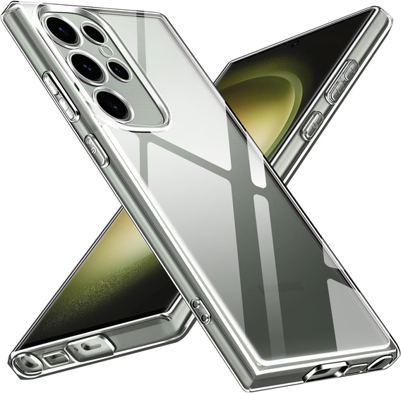 Obal na mobil pre Samsung Galaxy S23 Ultra, Premium Armor Slim, priehľadné
