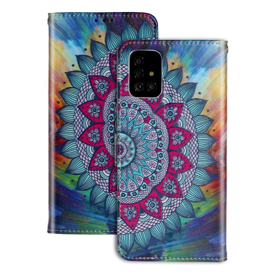 Klapkové puzdro pre Samsung Galaxy A51, Wallet, Mandala Flower