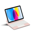 Puzdro s klávesnicou pre iPad 10.9" 2022 (10 gen.) / iPad 11" 2025 A16 (11 gen.), Magnetic Keyboard Touchpad, ružové