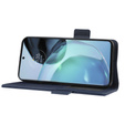 Klapkové puzdro pre Motorola Moto G72, Wallet Thin Magnet, tmavomodré