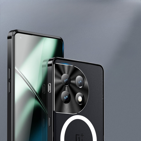 Ochranné puzdro na fotoaparát pre OnePlus 11 5G, CamShield MagSafe, transparentné / čierne
