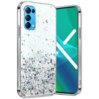 Obal na mobil pre OPPO Reno 5 5G, Glittery, priehľadné