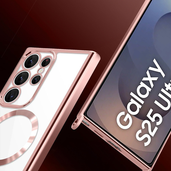 Puzdro pre Samsung Galaxy S25 Ultra, Electro MagSafe, ružové + šnúrka