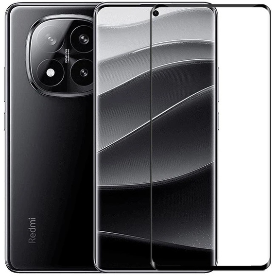 3D tvrdené sklo pre Xiaomi Redmi Note 14 Pro+, čierny rám