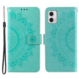 Klapkové puzdro pre Motorola Moto G73 5G, Mandala Flower, zelený