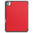 Puzdro pre iPad Pro 11" 2024 (5 gen.), Smartcase s priestorom pre stylus, červené