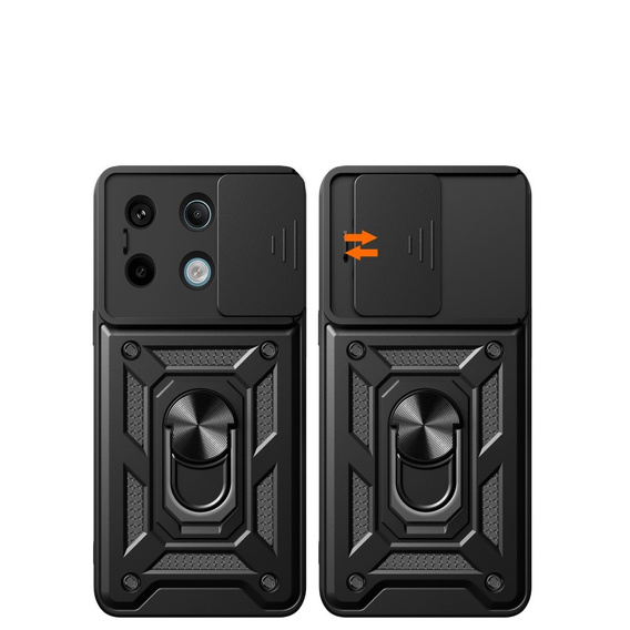 Obal na mobil pre Xiaomi Redmi Note 13 Pro 5G, CamShield Slide, čierne