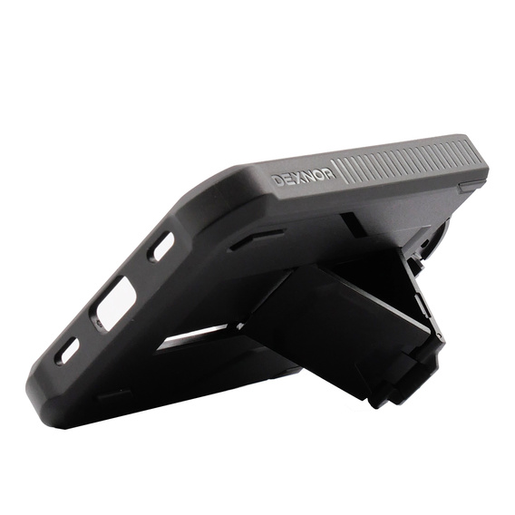 Pancierované puzdro pre Samsung Galaxy Z Flip 4 5G, Dexnor Clip Holder, čierne
