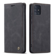 CASEME puzdro pre Samsung Galaxy A51, Leather Wallet Case, čierne