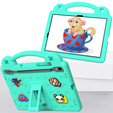 Detské puzdro pre Samsung Galaxy Tab S7/S8/S9, Cute Patterns, so stojanom, zelený