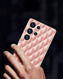 Puzdro pre Samsung Galaxy S25 Ultra, Leather Rhombus, ružové