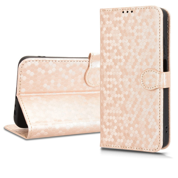 Flipové puzdro pre T Phone 3 5G, Wallet Rhombus, zlaté