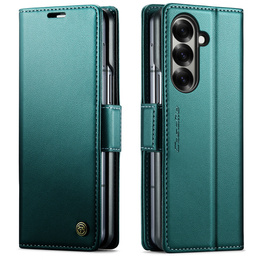 CASEME Litchi Wallet flipové puzdro pre Samsung Galaxy Z Fold7 5G