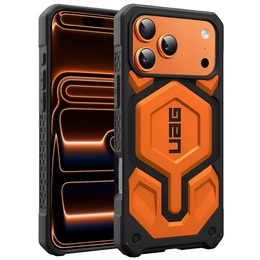 Puzdro Urban Armor Gear pre iPhone 17 Pro Max, Monarch Pro MagSafe, oranžové