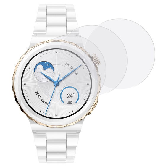 3x ERBORD Hydrogélová fólia pre Huawei Watch GT 3 Pro 43mm