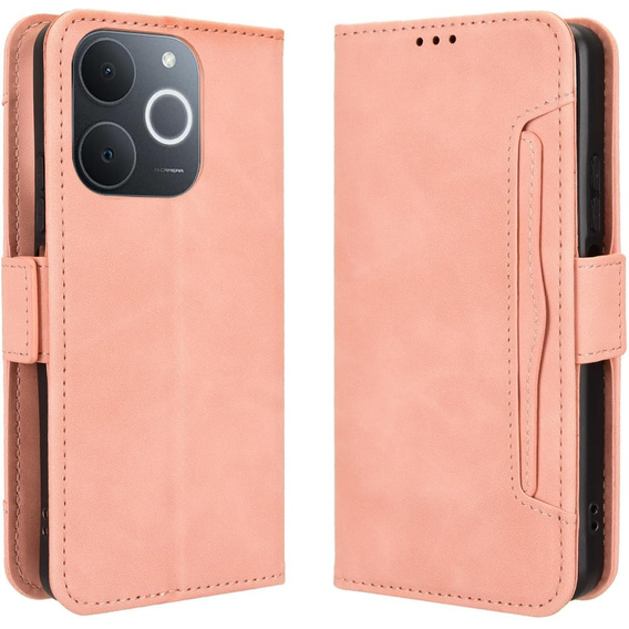 Klapkové puzdro pre Realme Note 70T 4G, Card Slot, ružové