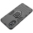 Obal na mobil pre Oppo A17, Kickstand Ring, čierne