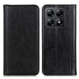 Obal na mobil pre Xiaomi 14T Pro, Wallet Litchi Leather, čierne