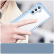 Obal na mobil pre Samsung Galaxy A14 4G/5G, Fusion Hybrid, transparentné / modré