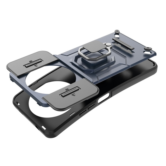 Puzdro pre Xiaomi Redmi A3, KickStand Camera Lens, modré
