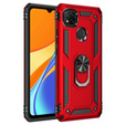 Pancierované obal na mobil pre Xiaomi Redmi 9C, Nox Case Ring, červené