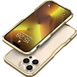 Puzdro LUPHIE pre iPhone 13 Pro, Armor Bumper, zlaté
