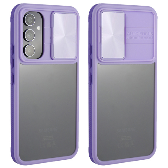 Obal na mobil pre Samsung Galaxy A54 5G, Slide Camera, fialové