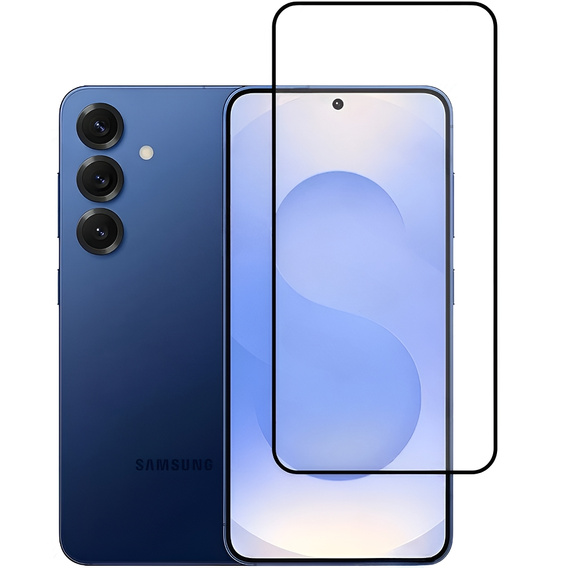3D tvrdené sklo pre Samsung Galaxy S25+, čierny rám
