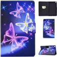 Obal na mobil pre Samsung Galaxy Tab A7 10.4 2020 T500 T505, butterflies, fialové