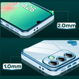 Puzdro pre Samsung Galaxy A26, Electro heart, modré + sklo 9H