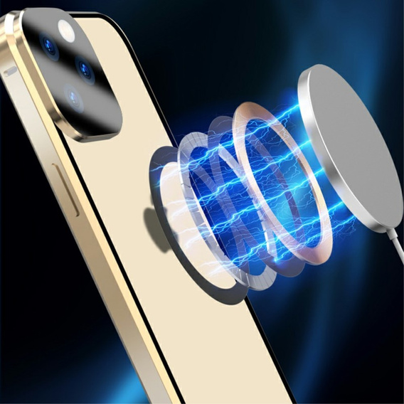 Magnetické puzdro Dual Glass MagSafe pre iPhone 15 Pro Max, zlaté