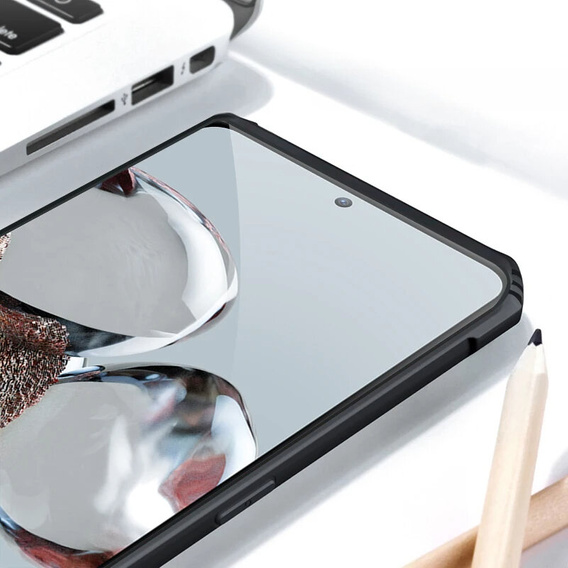 Puzdro pre OnePlus Nord 4, s magnetickým štítkom, transparentné / čierne