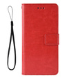 Klapkové puzdro pre Oppo A60, Crazy Horse Wallet, červené